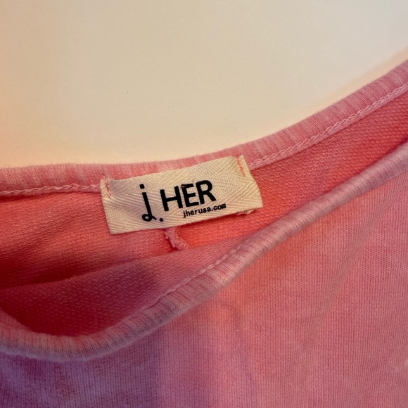 J. Her Peach Floral Knit Romper - Picture 4 of 9